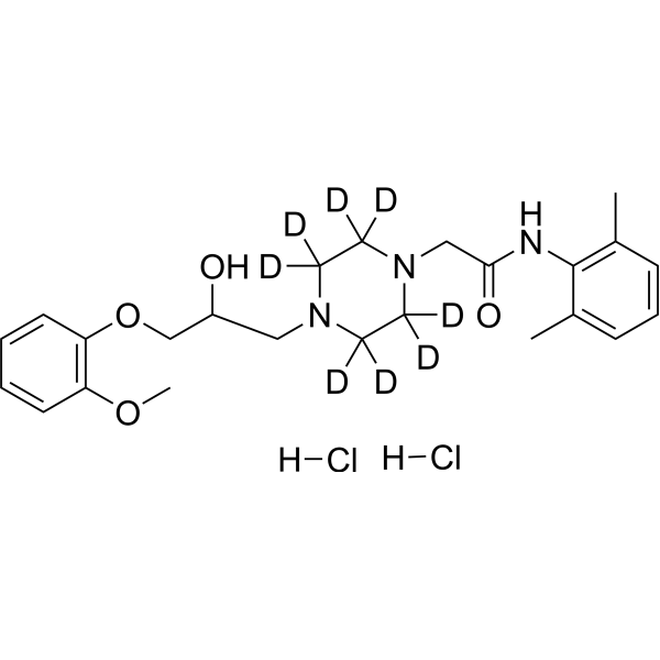 Ranolazine-d8 dihydrochloride (CVT 303-dd8 dihydrochloride; RS 43285-d8) 1219802-60-4